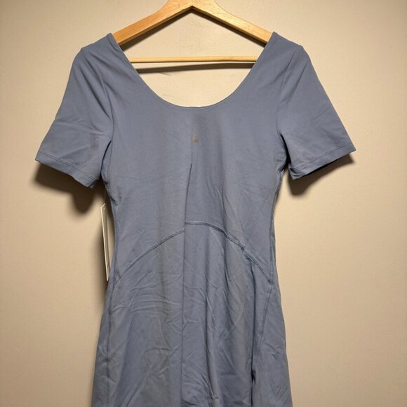 lululemon Align™ Short-Sleeve Dress SZ8 Blue Willow - Picture 5 of 6